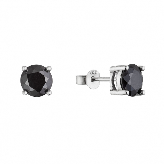 Obrázok pre Strieborné náušnice LUNA 11M00010 moissanite