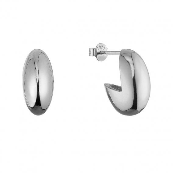 Obrázok pre Strieborné náušnice oválne 61120