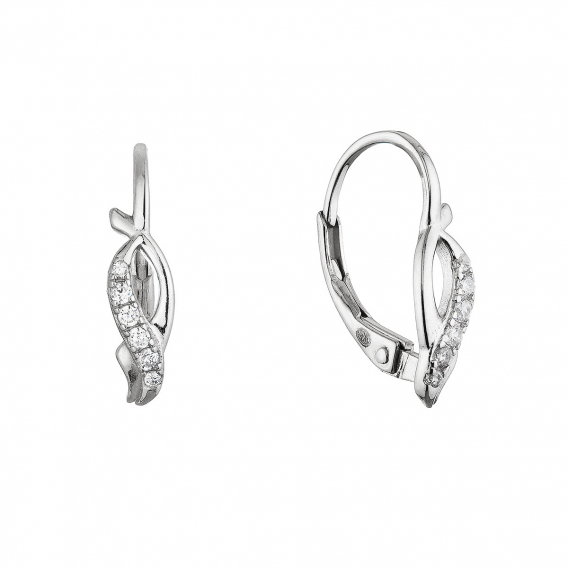 Obrázok pre Strieborné náušnice prepletaná vlnka 11701.1