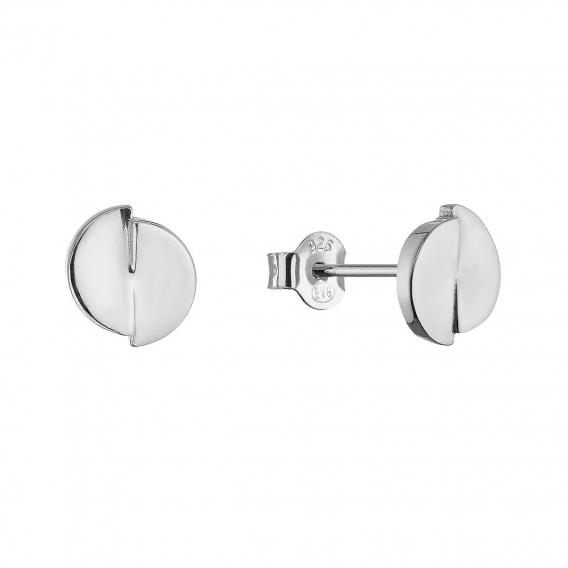 Obrázok pre Strieborné náušnice rozpolené kolieska 61145