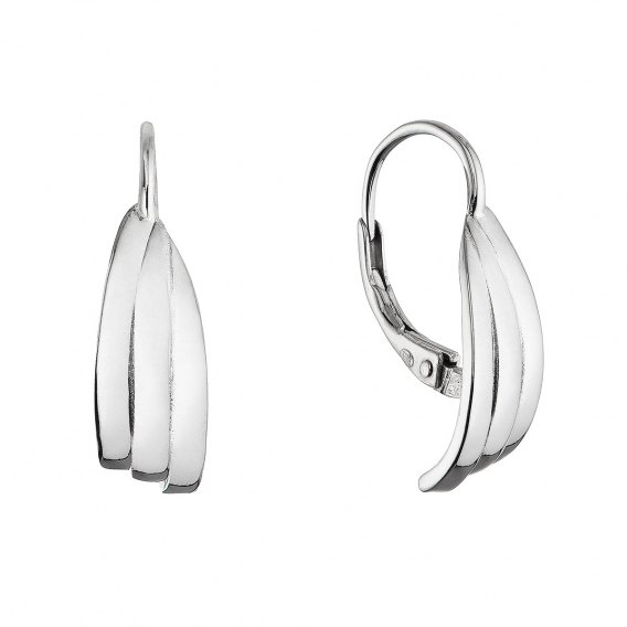Obrázok pre Strieborné náušnice ryhované 61077
