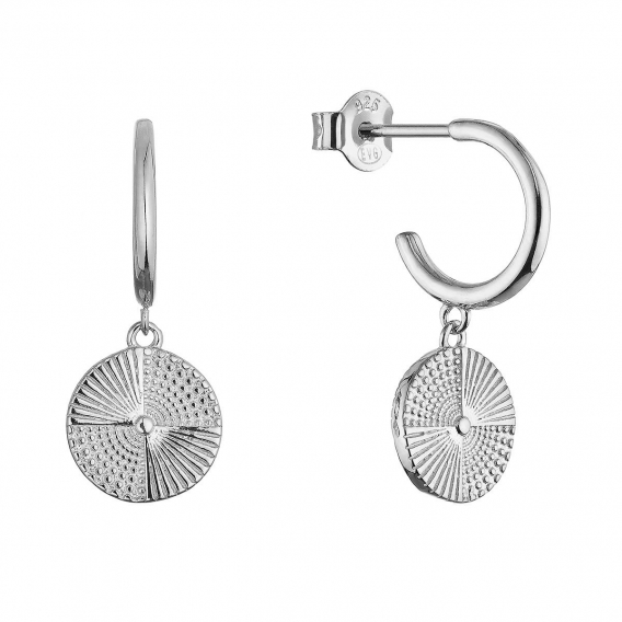 Obrázok pre Strieborné náušnice s visiacou placičkou 61169