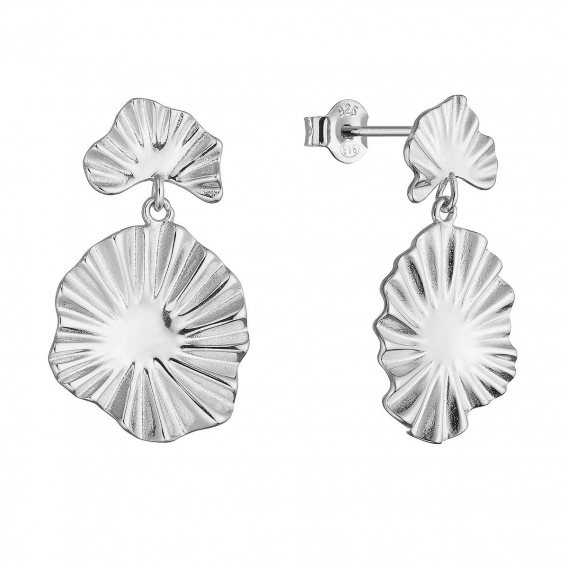 Obrázok pre Strieborné náušnice s vlnitým dizajnom 61170