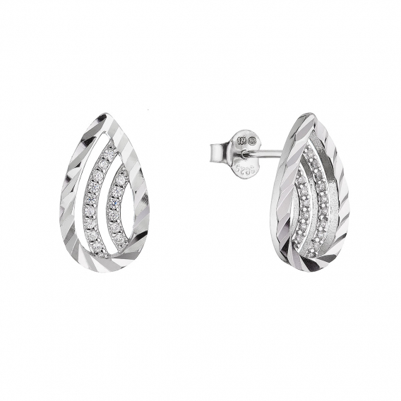 Obrázok pre Strieborné náušnice slzy 11695.1