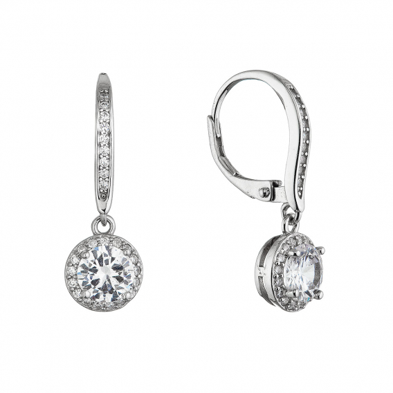 Obrázok pre Strieborné náušnice so zaveseným kolieskom 11638.1