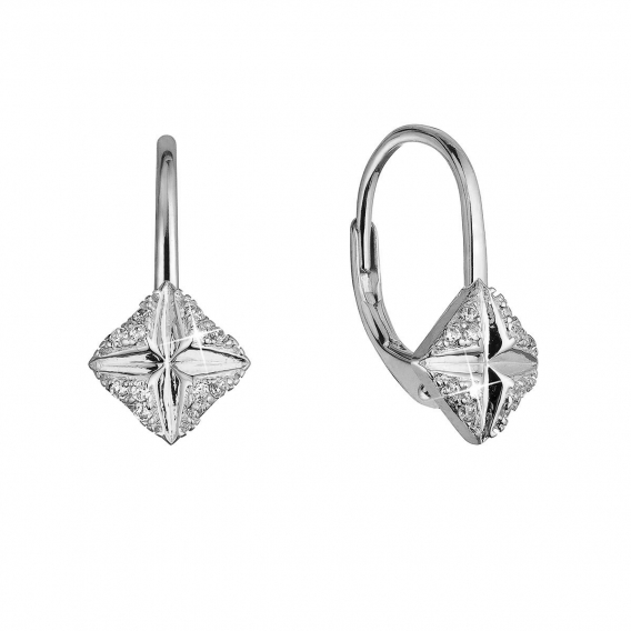 Obrázok pre Strieborné náušnice so zirkónmi 11516.1 crystal