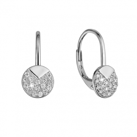 Obrázok pre Strieborné náušnice so zirkónmi 11517.1 crystal