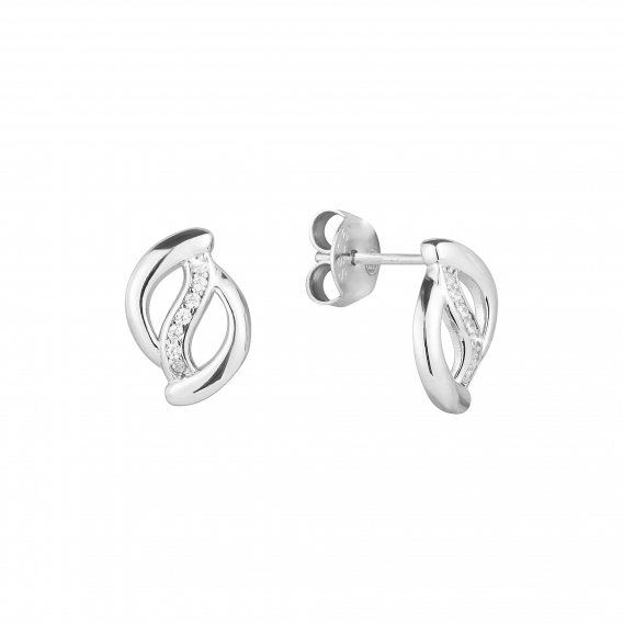 Obrázok pre Strieborné náušnice so zirkónmi 11531.1 crystal