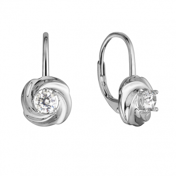 Obrázok pre Strieborné náušnice so zirkónom 11507.1 crystal