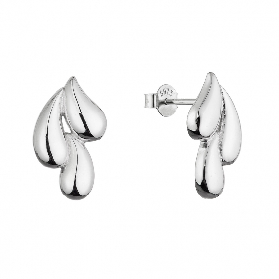 Obrázok pre Strieborné náušnice stekajúce kvapky 61083
