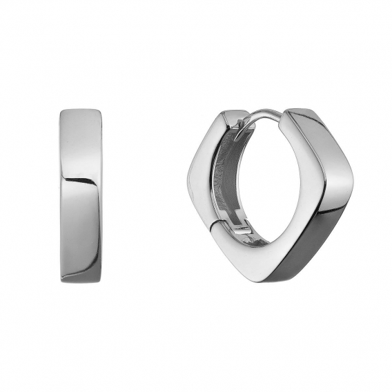 Obrázok pre Strieborné náušnice štvorcové kruhy 61103