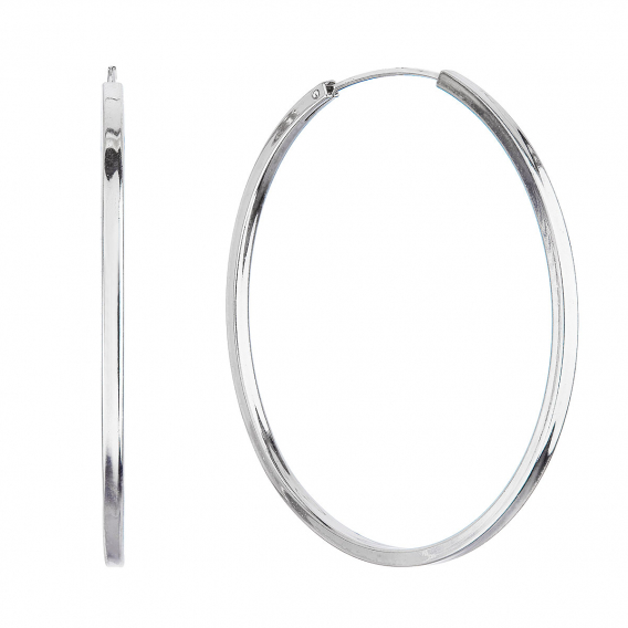 Obrázok pre Strieborné náušnice veľké kruhy 61009