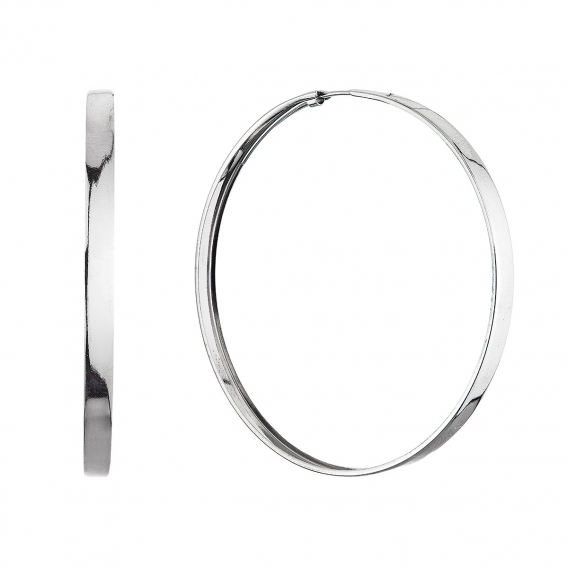Obrázok pre Strieborné náušnice veľké kruhy 61069