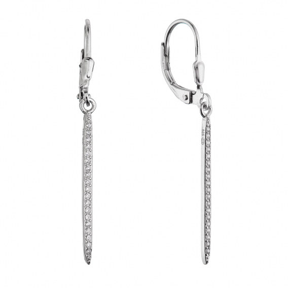 Obrázok pre Strieborné dlhé náušnice 11699.1