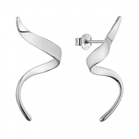 Obrázok pre Strieborné náušnice vlnky 61149