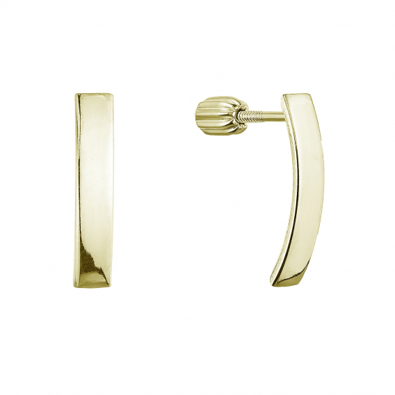 Obrázok pre Strieborné pozlátené náušnice 61065