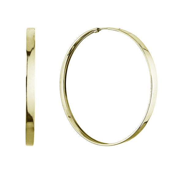 Obrázok pre Strieborné pozlátené náušnice kruhy 61069