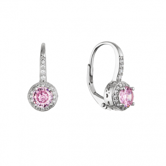 Obrázok pre Strieborné visiace náušnice 11621.3 rose
