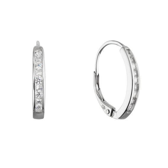 Obrázok pre Strieborné visiace náušnice 11678.1