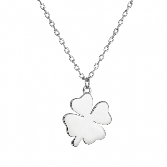 Obrázok pre Strieborný náhrdelník lesklý štvorlístok 62030