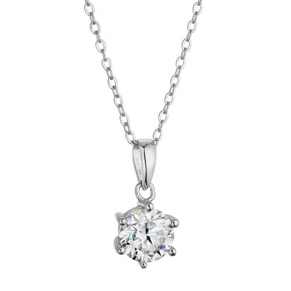 Obrázok pre Strieborný náhrdelník MIA 12M00003 moissanite