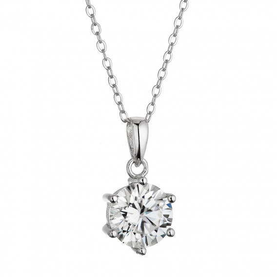 Obrázok pre Strieborný náhrdelník MIA 12M00004 moissanite