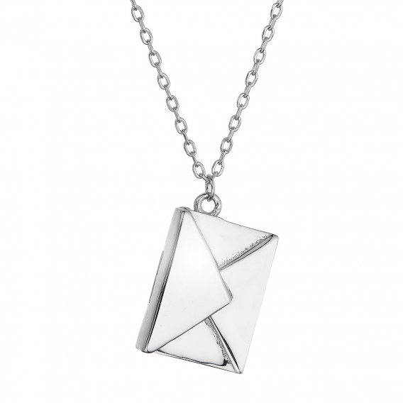 Obrázok pre Strieborný náhrdelník obálka-písnička 62039