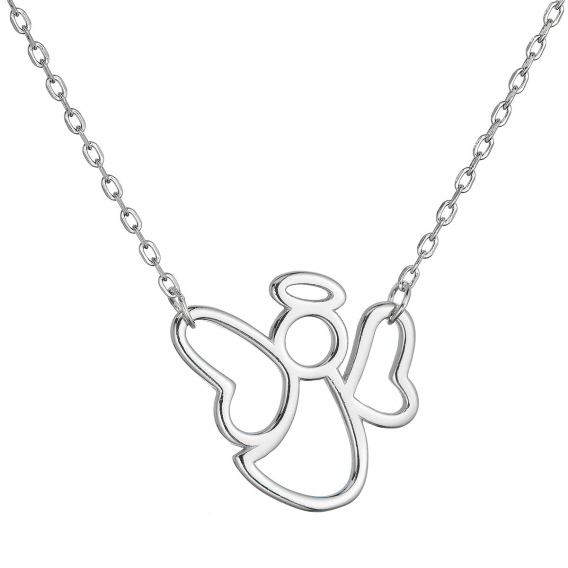 Obrázok pre Strieborný náhrdelník s anjelom 62029