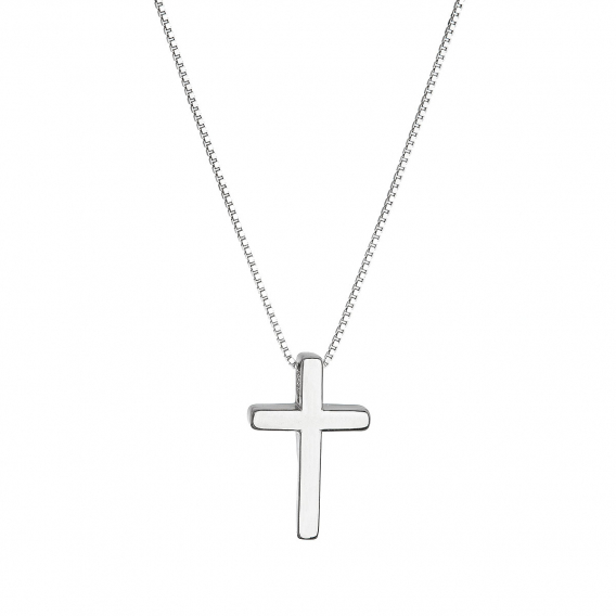 Obrázok pre Strieborný náhrdelník s príveskom krížik 62005
