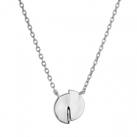 Obrázok pre Strieborný náhrdelník s rozpolenou placičkou 62051