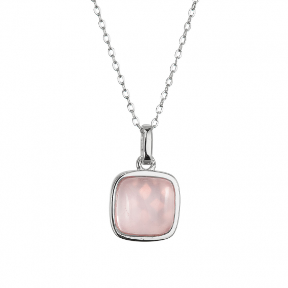 Obrázok pre Strieborný náhrdelník s ruženínom 12166.3