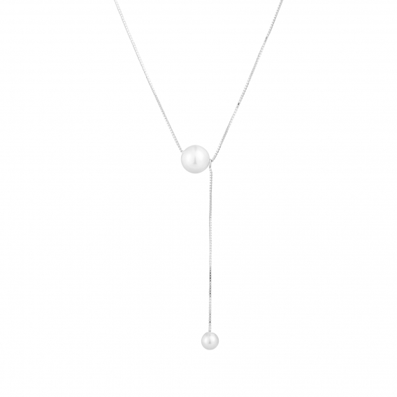 Obrázok pre Strieborný náhrdelník s shell perličkami 12103.1