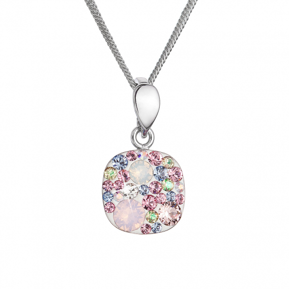 Obrázok pre Strieborný náhrdelník so Swarovski kryštálmi 32088.3 magic rose