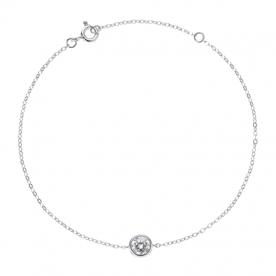 Obrázok pre Strieborný náramok AMELIA 13M00002 moissanite