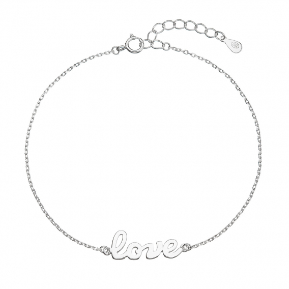 Obrázok pre Strieborný náramok LOVE 63017