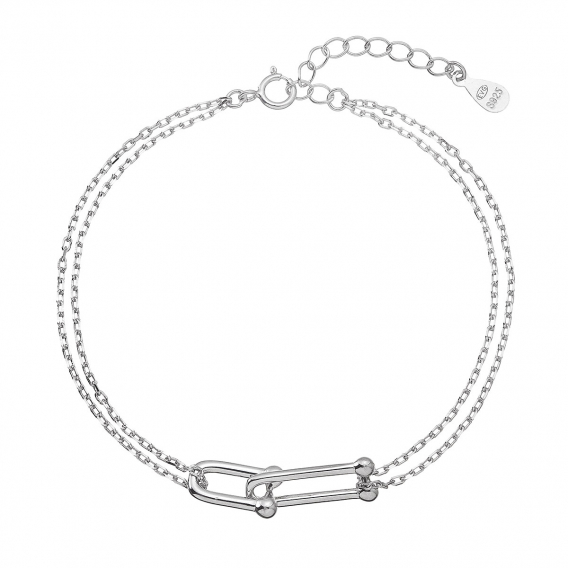 Obrázok pre Strieborný náramok s elegantným uzlom 63021