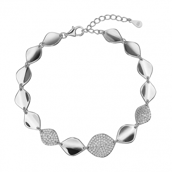 Obrázok pre Strieborný náramok s jemnými lesklými článkami 13106.1