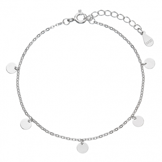 Obrázok pre Strieborný náramok s placičkami 63003