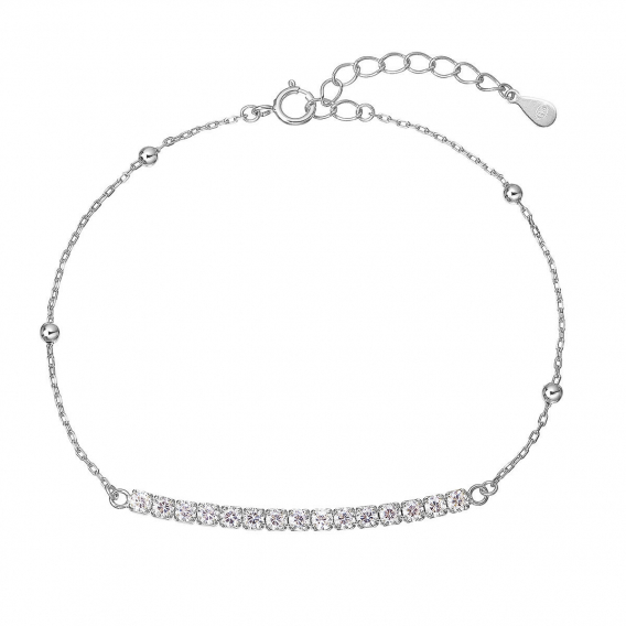 Obrázok pre Strieborný náramok so zirkónmi 13102.1