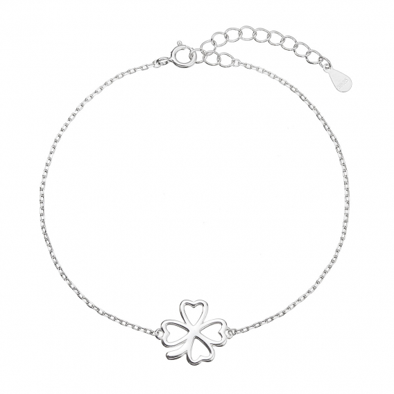 Obrázok pre Strieborný náramok štvorlístok 63018