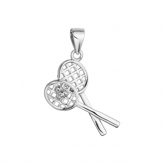 Obrázok pre Strieborný prívesok badminton 64050