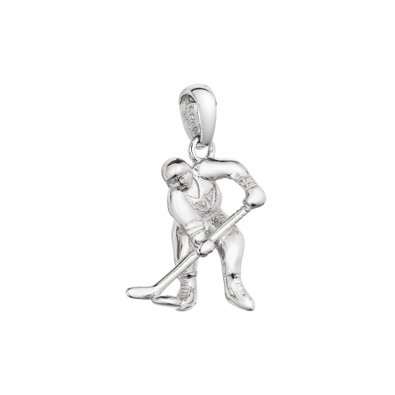 Obrázok pre Strieborný prívesok hokejista 64016