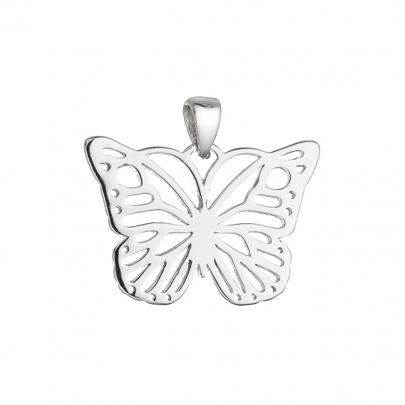 Obrázok pre Strieborný prívesok motýľ 64042