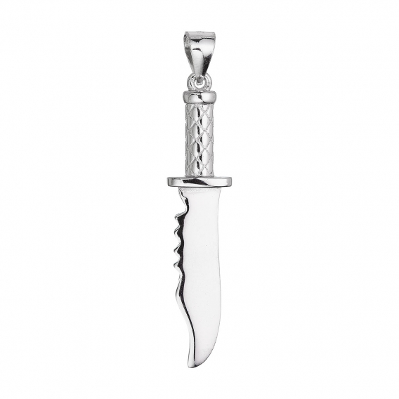 Obrázok pre Strieborný prívesok nôž 64059