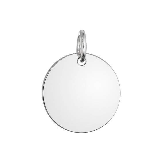 Obrázok pre Strieborný prívesok placička väčší 64093