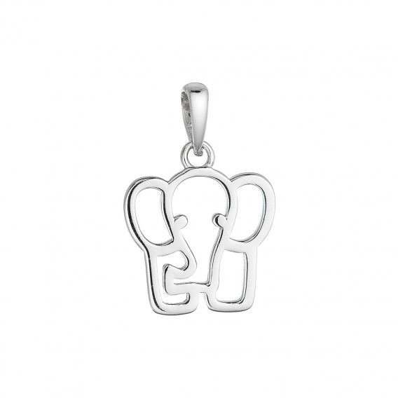 Obrázok pre Strieborný prívesok slon 64043
