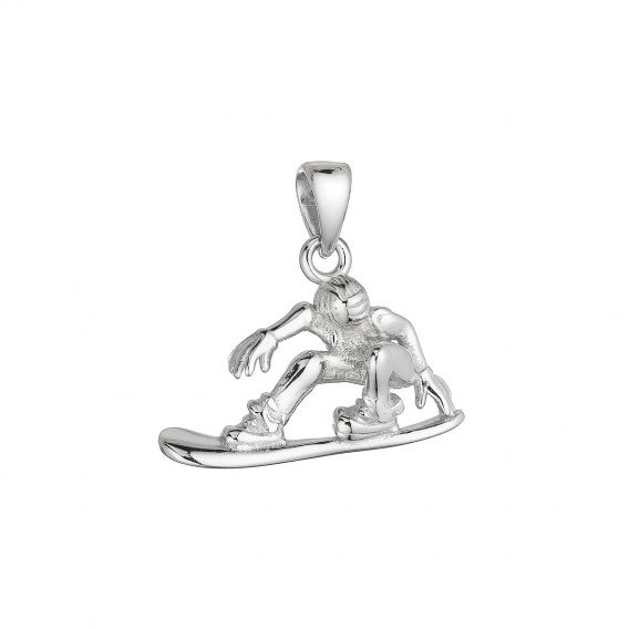 Obrázok pre Strieborný prívesok snowboard 64078