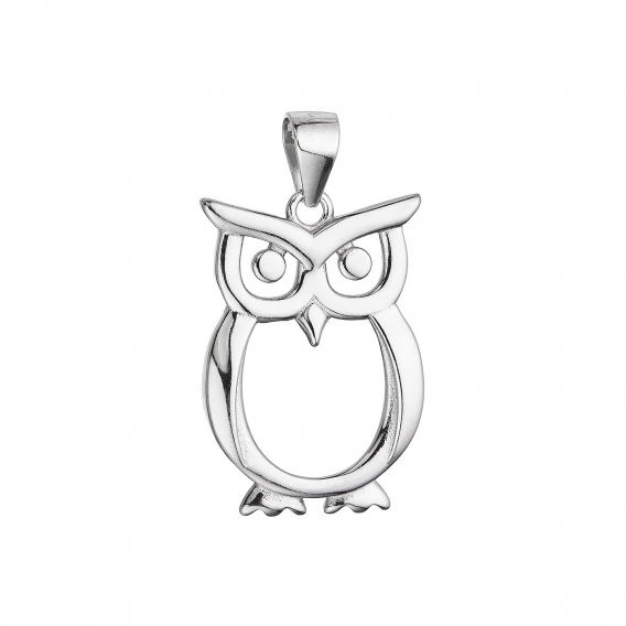 Obrázok pre Strieborný prívesok sova 64034