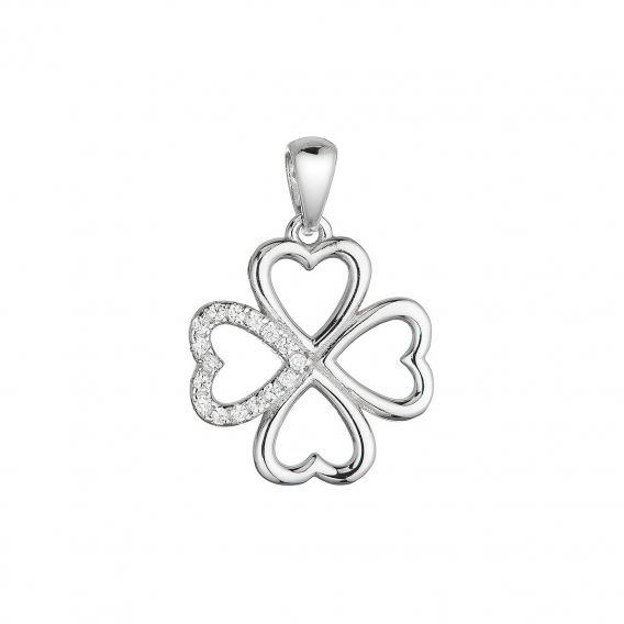 Obrázok pre Strieborný prívesok štvorlístok 14068.1