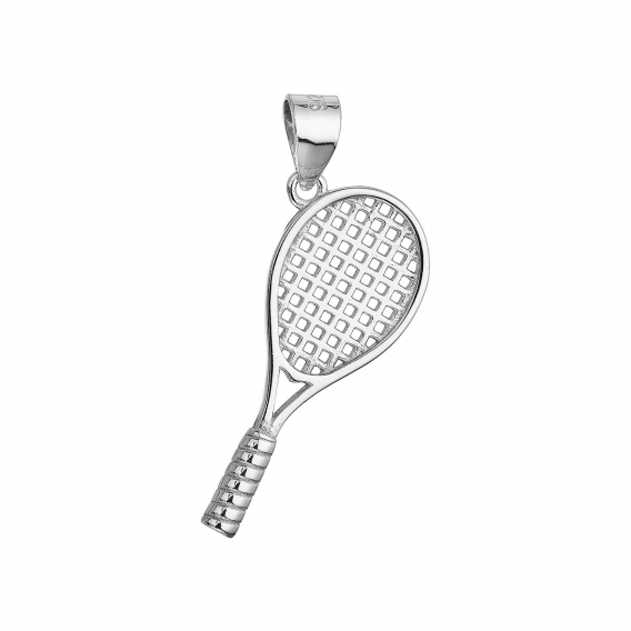 Obrázok pre Strieborný prívesok tenisová raketa 64049